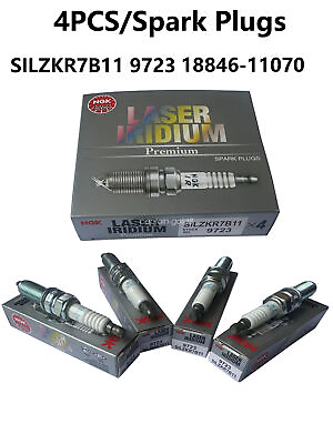 #ad 4Pcs NGK Laser Iridium Spark Plugs Fit Hyundai Elantra Santa KIA SILZKR7B11 9723 $13.99