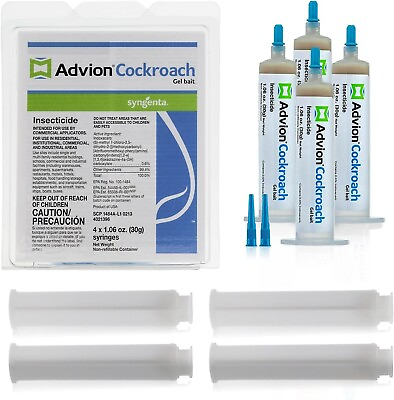 #ad Advion Cockroach Gel Bait 4 Tubes x 30g For Indoor and Outdoor Use $28.00