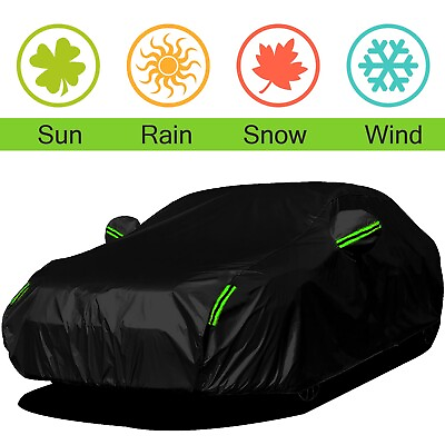 #ad For Ford Mustang Full Car Cover Outdoor Waterproof Sun UV All Weather Protection $35.98