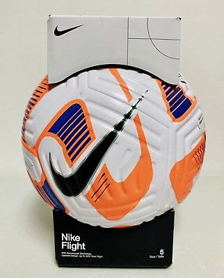 #ad Nike Flight FIFA Official Match Soccer Ball SIZE 5 White Orange DN3595 100 $162 $74.95
