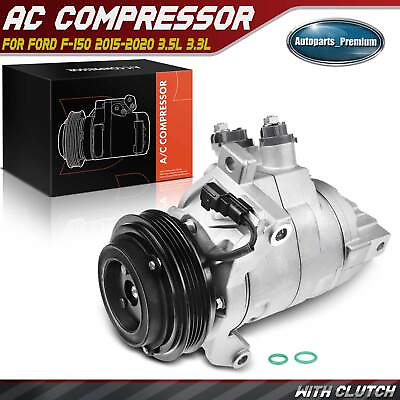 #ad AC Compressor with Clutch for Ford F 150 2015 2016 2017 2018 2019 2020 3.5L 3.3L $146.95