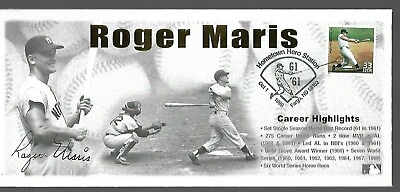 #ad Roger Maris 1st Day Issue envelope from hometown of Fargo ND Lot of 30 Stamp $195.00