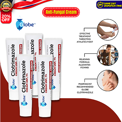 #ad 5 PackAnti Fungal Cream Cure Athletes Foot Jock ItchCompare to Lotrimin AF 1% $10.19