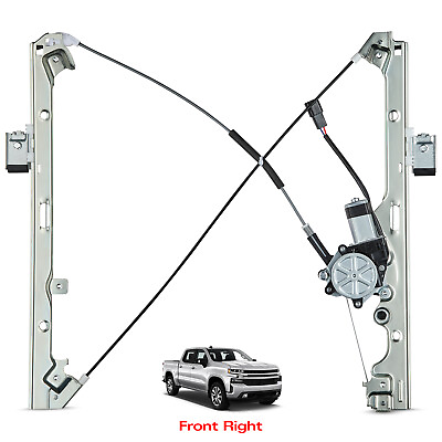 #ad Front Power Window Regulator w Motor Passenger Side for Chevy Silverado GMC $33.99