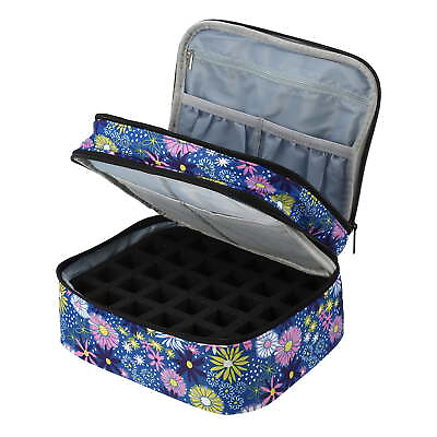 #ad Nail Polish Carrying Storage Case for Manicure Tools Nylon Flower Pattern $20.00