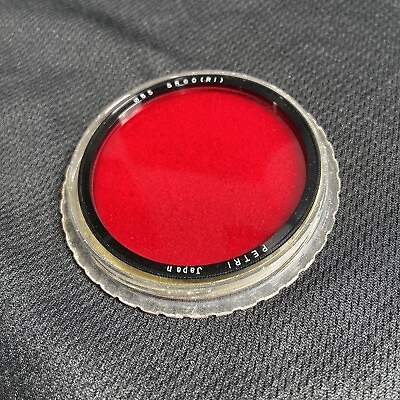 #ad 55mm Red Filter Petri In Twist Case Made in Japan Used $7.50