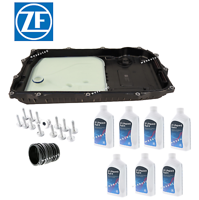 #ad OEM Transmission Oil Pan Filter Gasket Seal Bolt Kit 7L ATF Fluid OEM for BMW $296.38