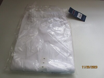 #ad New Cherokee Workwear Men Originals White Pants Scrub Drawstring Style Sz Medium $8.46