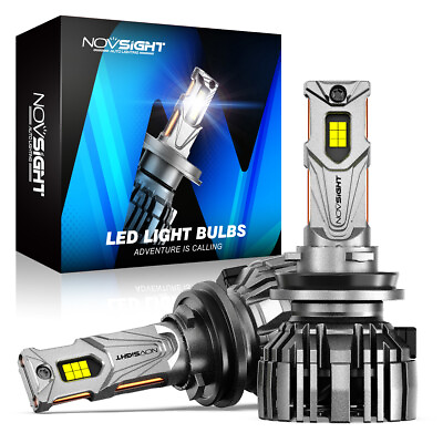 #ad #ad NOVSIGHT Pair 140W 30000LM H11 LED Headlight Bulbs Kit High Low Beam 6500k White $39.99
