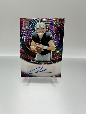 #ad Aidan O#x27;Connell 2023 Spectra Rookie Autograph Neon Pink Prizm 3 15 auto RC $59.99