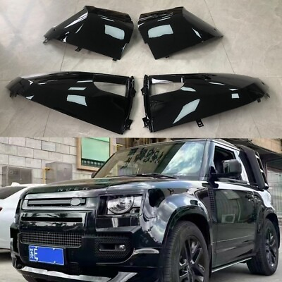 #ad Front Rear Bumper Corner Kit Gloss Black Fits For LR Defender 90 L663 2020 2023 $459.99