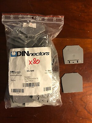#ad Automation Direct Dinnectors DN S86 Terminal Block Separator Lot of 80 $19.79
