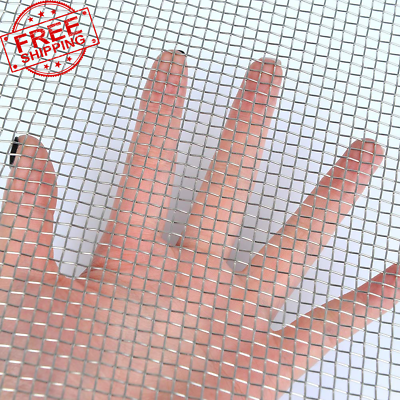 #ad Stainless Steel Woven Wire Mesh Roll Metal Mesh Sheet Screen Window Mesh 5 M $23.16
