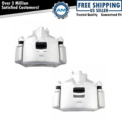 #ad New Front Disc Brake Caliper with Bracket amp; Hardware Pair for GM $119.89