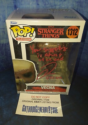 #ad #ad Jamie Campbell Bower Hand Signed Autograph Stranger Things Funko Pop COA $285.00