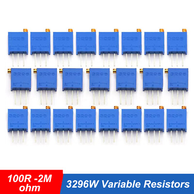 #ad 3296W Multiturn Variable Resistors Potentiometer Preset Trimmer Pot 100R 2M $6.23