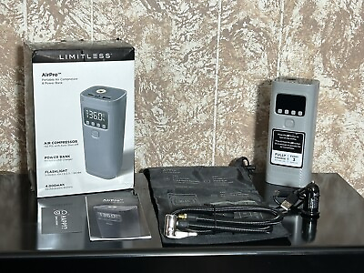 QVC Limitless AirPro Portable Air Compressor Power Bank And Flashlight $49.99