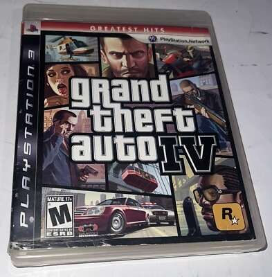 #ad Grand Theft Auto IV Sony PlayStation 3 2008 PS3 Greatest Hits Tested $13.64