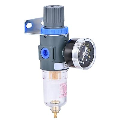 #ad 1 4NPT Air Filter Pressure Regulator Water Trap Air Tool Compressor with Gauge $23.08