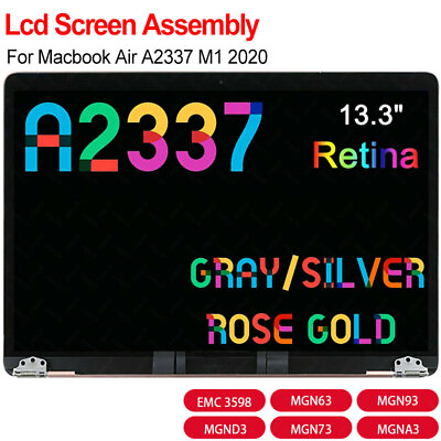 #ad Macbook Air 13quot; A2337 M1 2020 Gray Silver Gold Assembly LCD Screen Replacement $165.99
