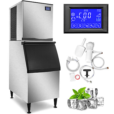 #ad 33quot; Air Cooled Full Cube Ice Machine 1000lbs 24H Split with 639lbs Storage Bin $2668.00