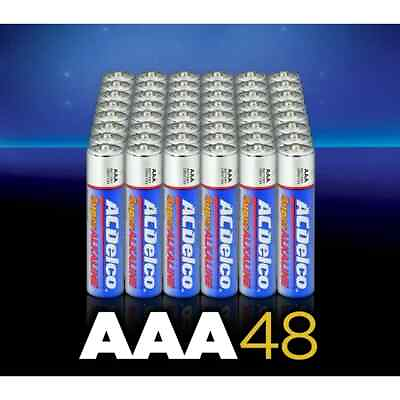 #ad ACDelco Super Alkaline AAA Batteries 48 Count $11.40