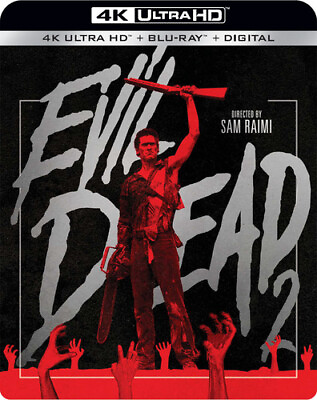 #ad Evil Dead 2 Used Very Good 4K UHD Blu ray With Blu Ray 4K Mastering Ac 3 D $17.42