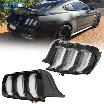 #ad Tail Lights Sequential Turn Signal LED For 2015 22 Ford Mustang LeftRight Side $238.29