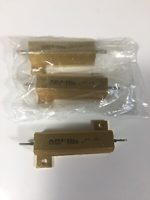 #ad Lot Of 3 Arcol Series HS50 200R F Aluminum Housed Axial Wire Mount Resistor NEW $11.99