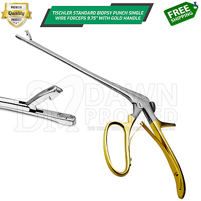#ad Tischler Standard Straight Biopsy Punch Single Wire 7x3mm Bite 25cm Long OB GYN $39.90