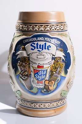 #ad Vintage Old Style Beer Stein Tankard Chicagoland You#x27;ve Got Style 1983 LTD 45961 $14.99