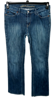 #ad *Nob denim blue denim spandex stretch multi pockets bootcut jeans juniors 13T $16.99