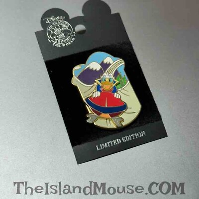 #ad Rare Disney LE DLR Winter Sports Bobsledding Donald Duck 3D Pin ND:17918 $9.95