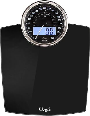 #ad Ozeri Rev 400 lbs Bathroom Scale Colors with Electro Mechanical Weight Dial $30.54