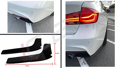 #ad Rear Carbon Fiber Bumper Splitters Diffuser Fits BMW F30 328i 330i 335i 340i $125.99