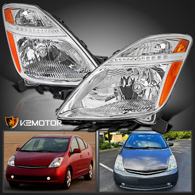 #ad For 2006 2009 Toyota Prius Clear Headlights Halogen Head Lamps LeftRight 06 09 $110.38