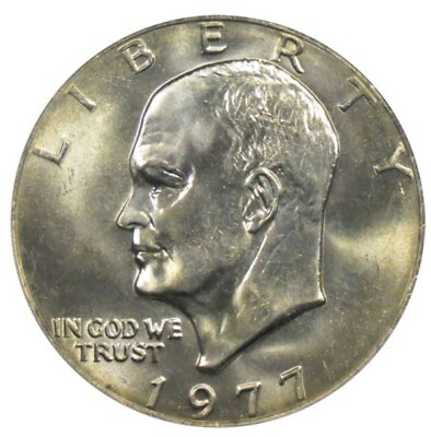 #ad 1977 P Eisenhower Dollar Uncirculated US Mint $7.19