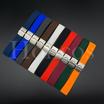 #ad 18 MM Color Replacement Watch Rubber Strap Fits for Timex Men#x27;s Q7B747 T20461 $13.95