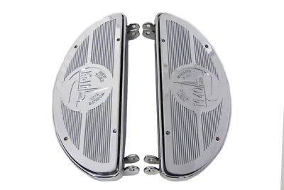 #ad Chrome Driver Half Moon Footboard Kit fits Harley Davidson $161.99