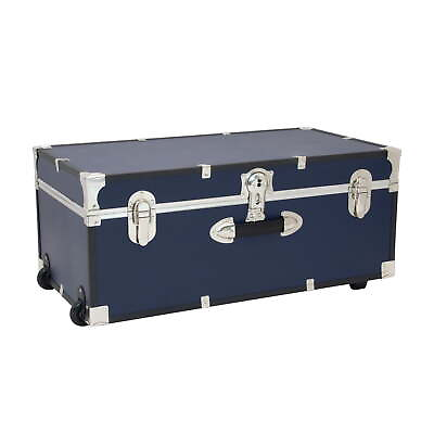 #ad Best seller 30quot; Trunk with Wheels amp; Lock Blue $105.27