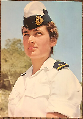 #ad Postcard A Woman Officer Of The Israel Navy A22 $10.00