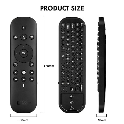#ad Voice Air Remote Mouse For Android TV Box Wireless Dual Mode G60S Pro 2.4G BT5.0 $26.31