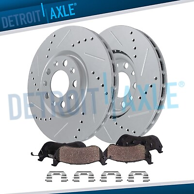 #ad Front Drilled Brake Rotors Brake Pads Kit for Jeep Compass Renegade Fiat 500X $90.96