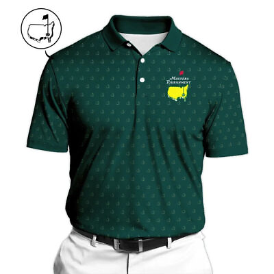 #ad Personalized Masters Tournament Golf 3D Print Polo Shirt Cup Dark Green S 5XL $33.90