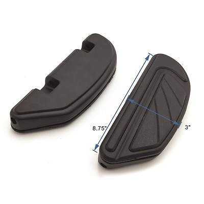 #ad Black Airflow Passenger Footboard Kit For Harley 2006 later Dyna 2000 later Soft $114.47