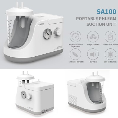 #ad Portable Dental Phlegm Suction Unit Emergency Medical Vacuum Aspirator Machine $169.00