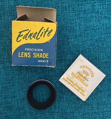 #ad Vintage EDNALITE Precision Lens Shade Series V amp; Filter Original Box $35.00