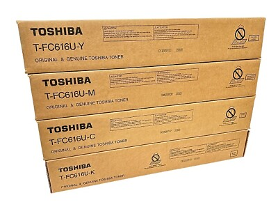 #ad Genuine Toshiba T FC616U TFC616u CMYK Set Toners $799.00