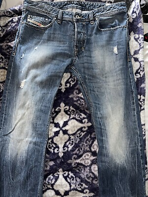 #ad Authentic Diesel Safado R Jeans Slim Straight Stretch Button Fly Men Sz 34 X 32 $39.99