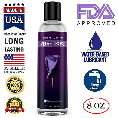 #ad Personal Lubricant Water Based Lube Long Lasting Uni Sex Lube USA Velvet Rose $13.99